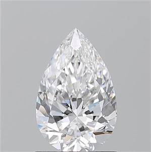 Picture of Natural Diamond 1.14 Carats, Pear with  Cut, D Color, VVS1 Clarity and Certified by GIA