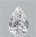 Natural Diamond 0.51 Carats, Pear with  Cut, E Color, VS1 Clarity and Certified by GIA