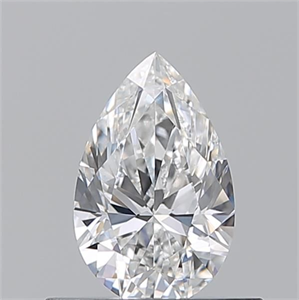 Picture of Natural Diamond 0.51 Carats, Pear with  Cut, E Color, VS1 Clarity and Certified by GIA