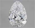 Natural Diamond 0.51 Carats, Pear with  Cut, D Color, SI2 Clarity and Certified by GIA