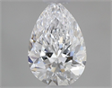 Natural Diamond 0.51 Carats, Pear with  Cut, D Color, SI2 Clarity and Certified by GIA