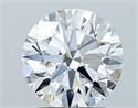 Natural Diamond 1.85 Carats, Round with Excellent Cut, D Color, VVS1 Clarity and Certified by GIA