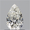 Natural Diamond 0.56 Carats, Pear with  Cut, I Color, VS1 Clarity and Certified by GIA