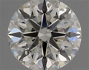 Picture of Natural Diamond 0.71 Carats, Round with Excellent Cut, I Color, SI2 Clarity and Certified by IGI