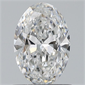 Natural Diamond 0.70 Carats, Oval with  Cut, E Color, VVS1 Clarity and Certified by GIA