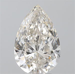 Foto Diamante Natural 3.01 quilates, De pera , Color J, claridad SI2 y certificado GIA de