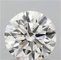 Lab Grown Diamond 1.03 Carats, Round with Ideal Cut, H Color, VVS2 Clarity and Certified by IGI