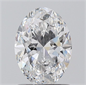 Natural Diamond 1.01 Carats, Oval with  Cut, D Color, VVS2 Clarity and Certified by GIA