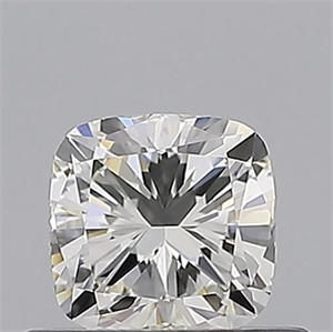 Foto Diamante Natural 0.50 quilates, Del cojín , Color J, claridad VVS2 y certificado GIA de