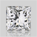 Natural Diamond 0.70 Carats, Princess with  Cut, F Color, SI1 Clarity and Certified by GIA