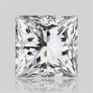Picture of Natural Diamond 0.70 Carats, Princess with  Cut, F Color, SI1 Clarity and Certified by GIA
