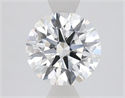 Lab Grown Diamond 1.01 Carats, Round with Ideal Cut, E Color, VVS2 Clarity and Certified by IGI