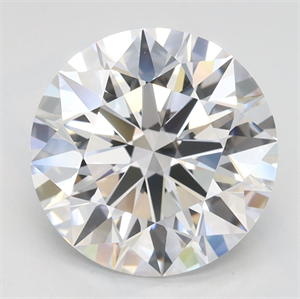 Picture of Lab Grown Diamond 3.06 Carats, Round with Ideal Cut, D Color, IF Clarity and Certified by IGI