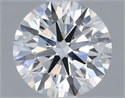 Del inventario de diamantes de laboratorio, 1.01 quilates, Redondo , Color F, claridad VVS2 y certificado IGI