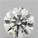 Natural Diamond 0.71 Carats, Round with Excellent Cut, J Color, SI2 Clarity and Certified by IGI