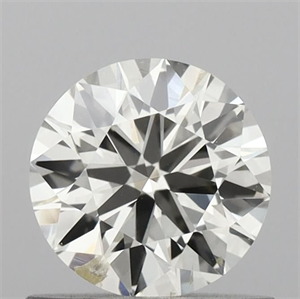 Picture of Natural Diamond 0.71 Carats, Round with Excellent Cut, J Color, SI2 Clarity and Certified by IGI
