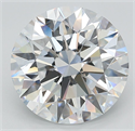 Lab Grown Diamond 5.02 Carats, Round with Ideal Cut, D Color, VVS1 Clarity and Certified by IGI