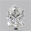 Natural Diamond 1.21 Carats, Oval with  Cut, G Color, VS2 Clarity and Certified by GIA