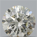 Natural Diamond 0.42 Carats, Round with Excellent Cut, J Color, VS2 Clarity and Certified by IGI