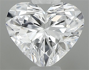 Picture of Natural Diamond 0.38 Carats, Heart with  Cut, D Color, VS1 Clarity and Certified by GIA