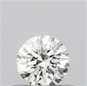 Natural Diamond 0.40 Carats, Round with Excellent Cut, G Color, I1 Clarity and Certified by GIA