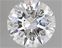Natural Diamond 1.01 Carats, Round with Excellent Cut, H Color, SI2 Clarity and Certified by GIA