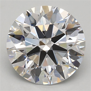 Picture of Lab Grown Diamond 3.39 Carats, Round with Excellent Cut, D Color, IF Clarity and Certified by GIA