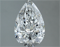 Diamante Natural 1.83 quilates, De pera , Color F, claridad SI2 y certificado GIA