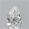 Natural Diamond 0.50 Carats, Pear with  Cut, G Color, VVS2 Clarity and Certified by GIA