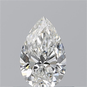 Picture of Natural Diamond 0.50 Carats, Pear with  Cut, G Color, VVS2 Clarity and Certified by GIA
