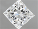Natural Diamond 1.08 Carats, Princess with  Cut, F Color, IF Clarity and Certified by IGI