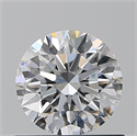 Natural Diamond 0.70 Carats, Round with Excellent Cut, D Color, VVS2 Clarity and Certified by GIA