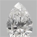 Natural Diamond 0.18 Carats, Pear with  Cut, E Color, SI1 Clarity and Certified by IGI