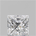 Natural Diamond 0.75 Carats, Princess with  Cut, D Color, SI1 Clarity and Certified by GIA