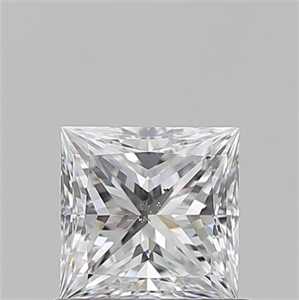 Picture of Natural Diamond 0.75 Carats, Princess with  Cut, D Color, SI1 Clarity and Certified by GIA