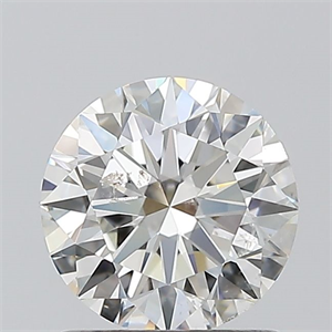 Picture of Natural Diamond 1.01 Carats, Round with Excellent Cut, H Color, SI1 Clarity and Certified by GIA