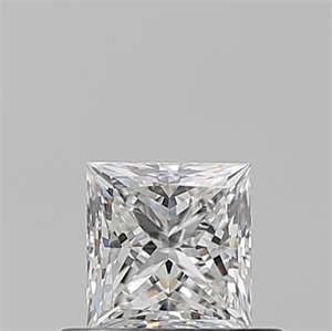 Picture of Natural Diamond 0.50 Carats, Princess with  Cut, E Color, VVS2 Clarity and Certified by GIA