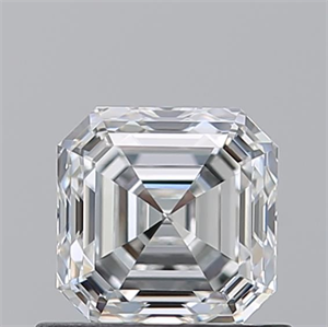 Foto Diamante Natural 0.80 quilates, Asscher , Color F, claridad VS1 y certificado GIA de