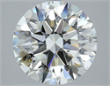 Natural Diamond 4.01 Carats, Round with Excellent Cut, J Color, SI1 Clarity and Certified by GIA