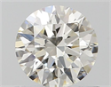 Natural Diamond 0.63 Carats, Round with Excellent Cut, I Color, IF Clarity and Certified by IGI