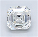 Natural Diamond 2.70 Carats, Asscher with  Cut, G Color, VVS1 Clarity and Certified by GIA