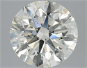 Natural Diamond 4.01 Carats, Round with Excellent Cut, K Color, SI2 Clarity and Certified by IGI