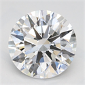 Lab Grown Diamond 2.22 Carats, Round with Ideal Cut, D Color, IF Clarity and Certified by IGI