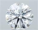 Natural Diamond 3.01 Carats, Round with Excellent Cut, E Color, VVS1 Clarity and Certified by GIA