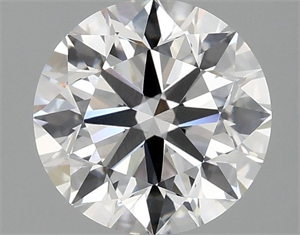 Picture of Lab Grown Diamond 2.00 Carats, Round with Excellent Cut, D Color, VVS2 Clarity and Certified by IGI