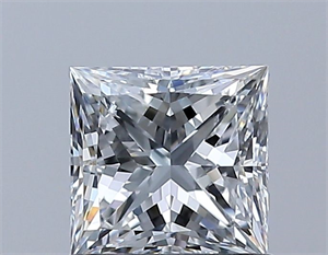 Picture of Natural Diamond 0.81 Carats, Princess with  Cut, E Color, VVS2 Clarity and Certified by GIA