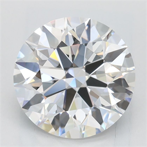 Picture of Lab Grown Diamond 2.10 Carats, Round with Excellent Cut, D Color, VVS1 Clarity and Certified by GIA