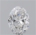 Natural Diamond 1.50 Carats, Oval with  Cut, E Color, SI2 Clarity and Certified by GIA