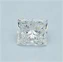 Natural Diamond 0.71 Carats, Princess with  Cut, E Color, VVS2 Clarity and Certified by IGI