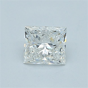 Picture of Natural Diamond 0.71 Carats, Princess with  Cut, E Color, VVS2 Clarity and Certified by IGI